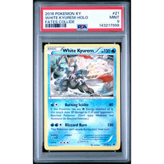 Pokémon TCG: White Kyurem #21 PSA 9 Holo - Fates Collide