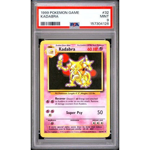 Pokémon TCG: Kadabra #32 PSA 9-157304126