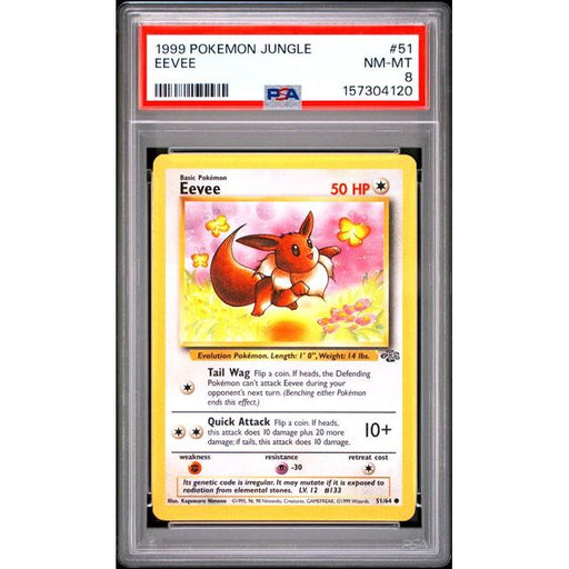 Pokémon TCG: Eevee #51 PSA 8-157304120