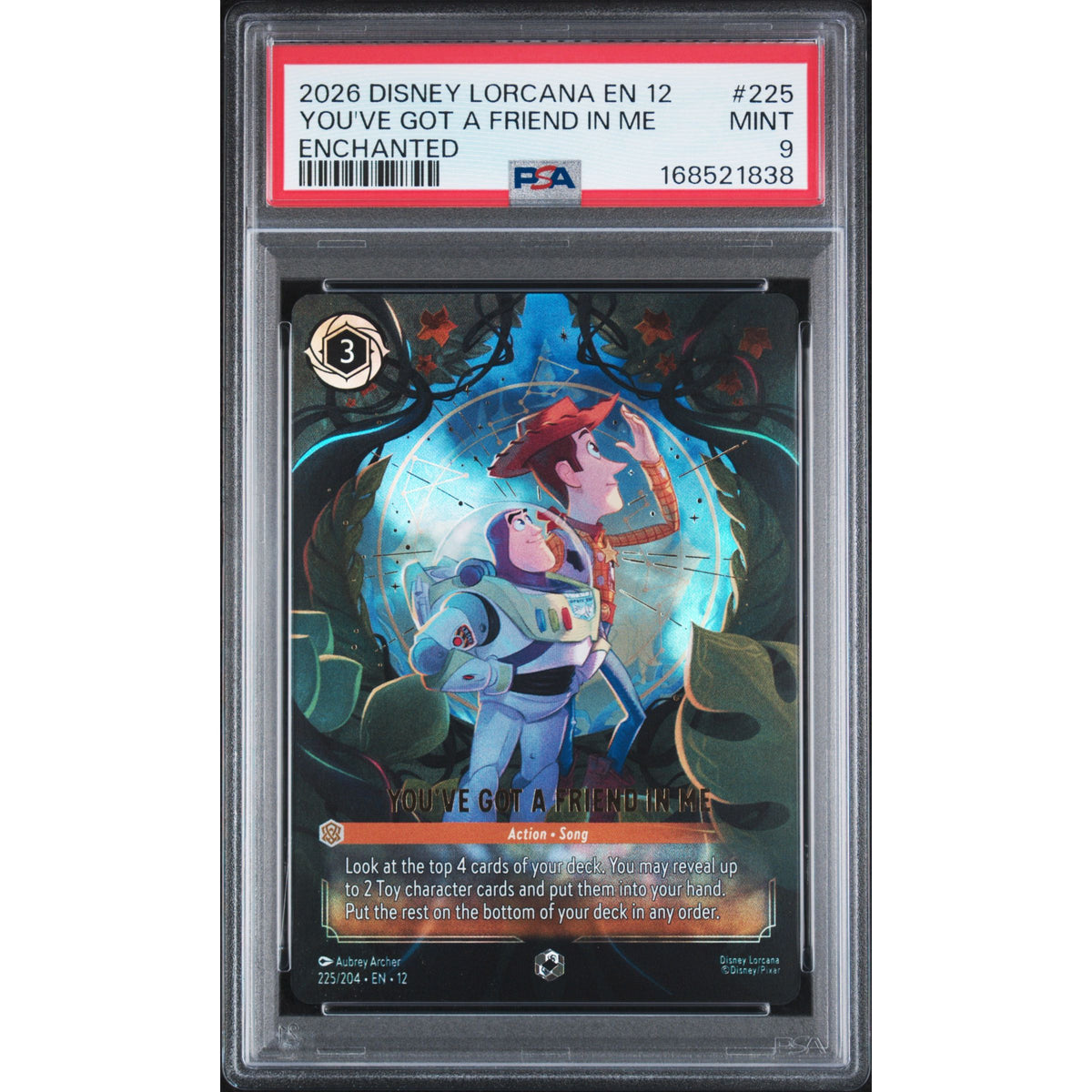 Lorcana: You've Got A Friend In Me #225 PSA 9-168521838