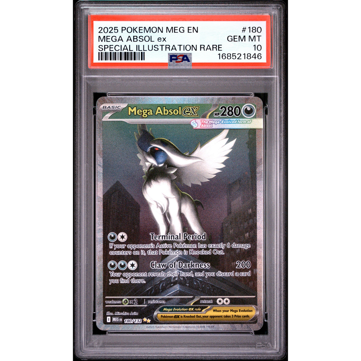 Pokémon TCG: Mega Absol Ex #180 PSA 10-168521846