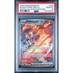 Pokémon TCG: Rocket's Moltres Ex 229 PSA 10 - Destined Rivals