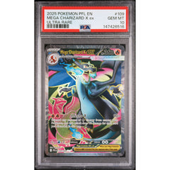 Pokémon TCG: Mega Charizard X Ex #109 PSA 10 - Phantasmal Flames