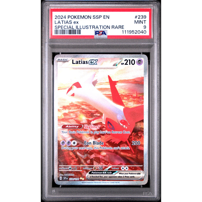 Pokémon TCG: Latias Ex 239 PSA 9 - Surging Sparks