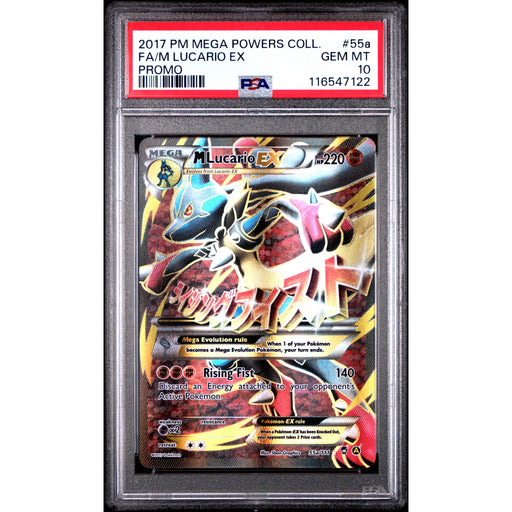 Pokémon TCG: M Lucario Ex 55a PSA 10 - Mega Powers Collection Promo