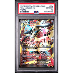 Pokémon TCG: M Lucario Ex 55a PSA 10 - Mega Powers Collection Promo