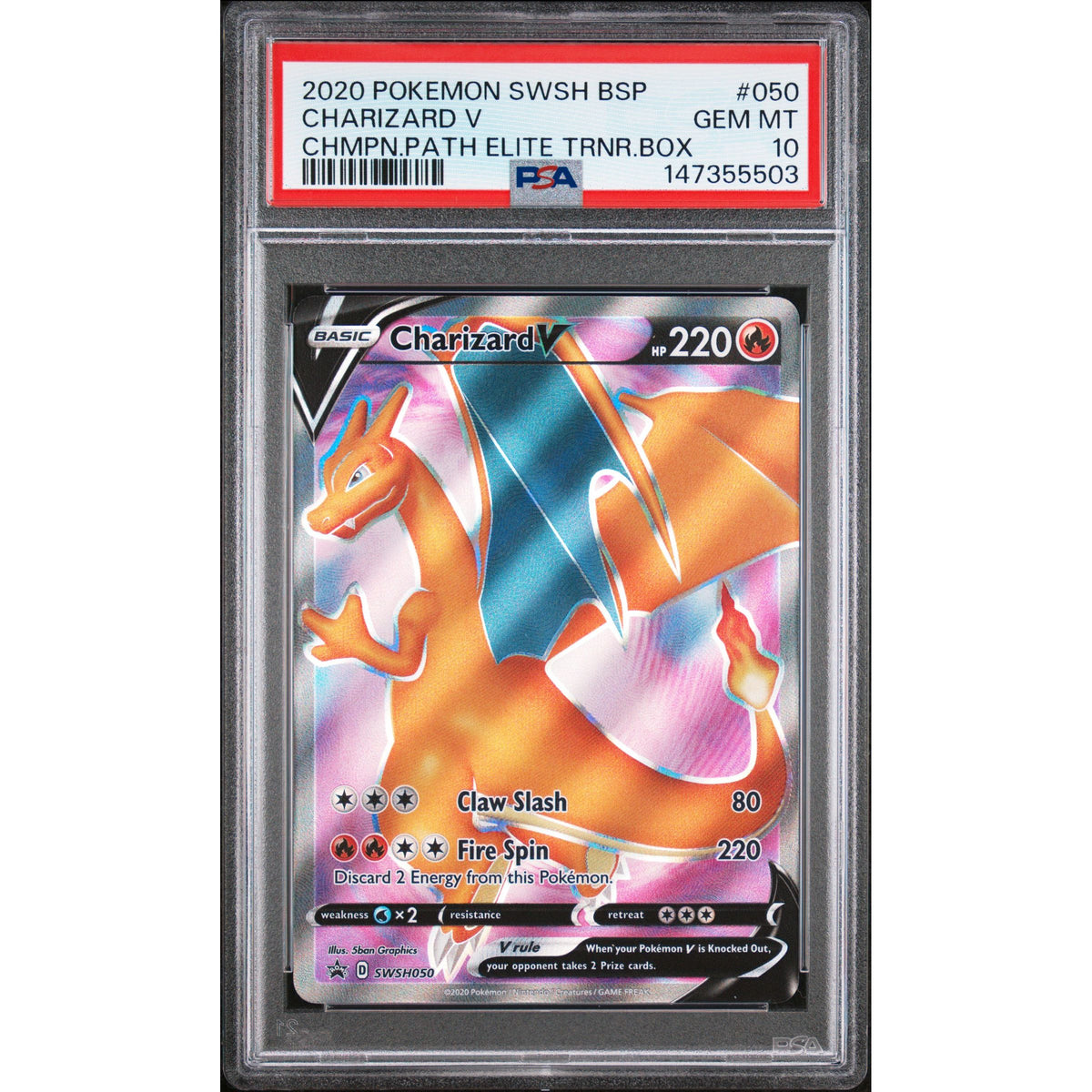Pokémon TCG: Charizard V #050 PSA 10-147355503
