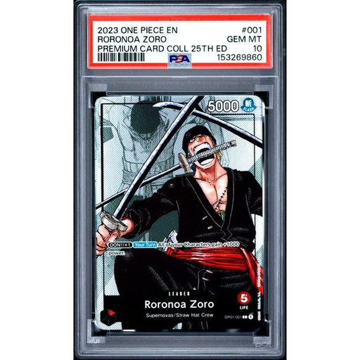 One Piece TCG: Roronoa Zoro #001 PSA 10-153269860