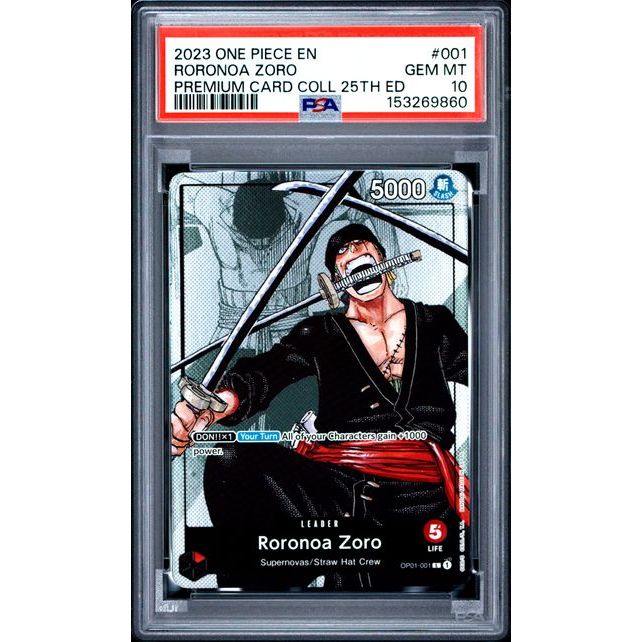 One Piece TCG: Roronoa Zoro #001 PSA 10-153269860