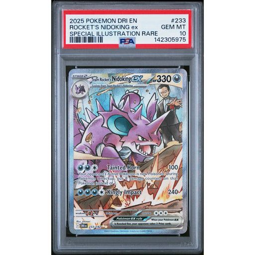 Pokémon TCG: Rocket's Nidoking Ex #233 PSA 10 - Destined Rivals-142305975