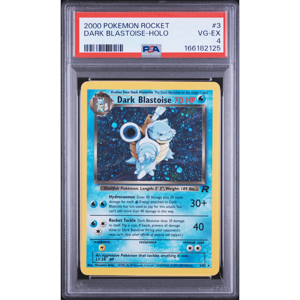 Pokémon TCG: Dark Blastoise Holo #3 PSA 4 - Team Rocket