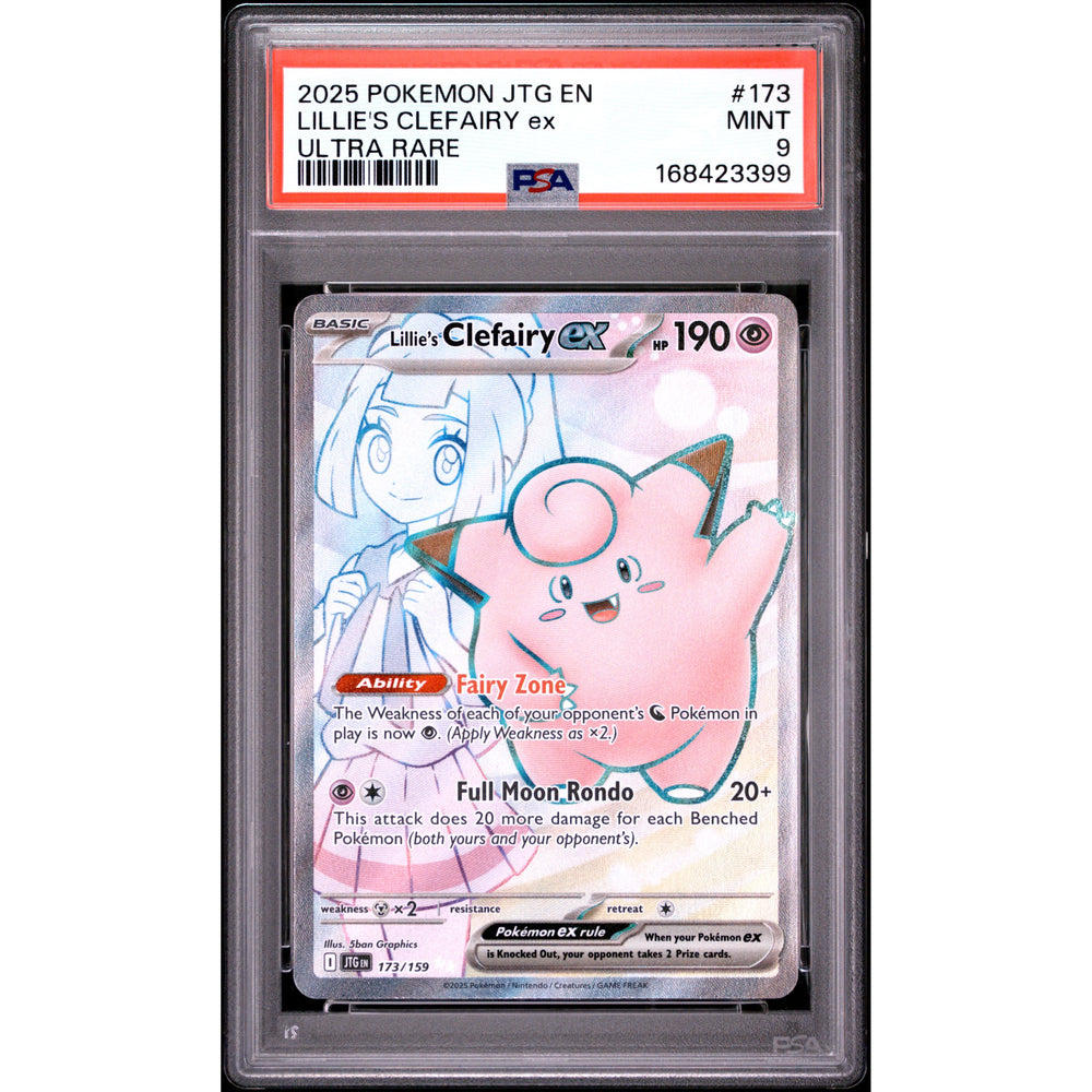 Pokémon TCG: Lillie's Clefairy Ex #173 PSA 9 - Journey Together
