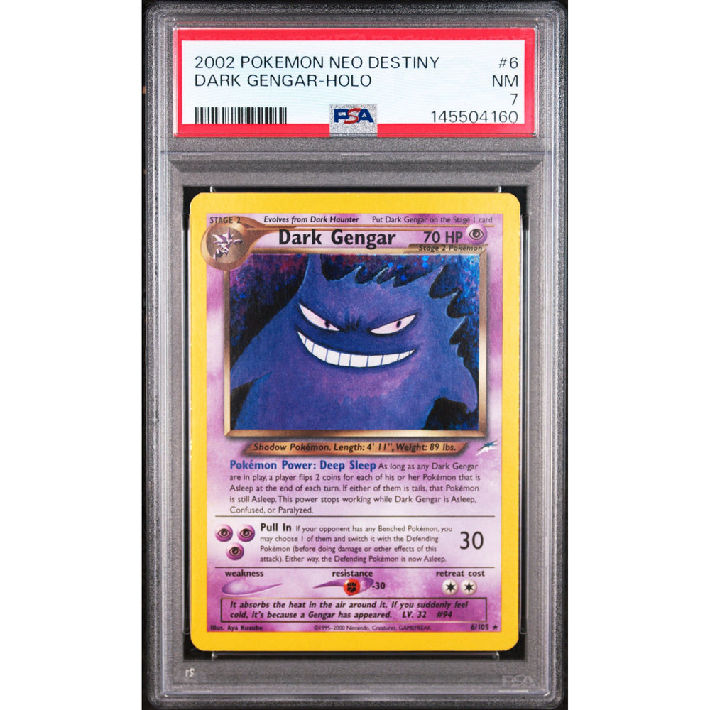 Pokémon TCG: Dark Gengar Holo #6 PSA 7 - Neo Destiny