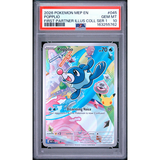Pokémon TCG: Popplio #045 PSA 10-163255762