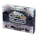 A sealed Topps NBA Chrome Black 2025-26 Hobby Box, showcasing a metallic design with the Topps brand and NBA logos on the front.