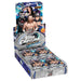 A Topps Chrome Cosmic 2026 WWE Hobby Box by Topps showcases wrestlers in vibrant cosmic-themed gear, with several card packs neatly arranged inside the open box.