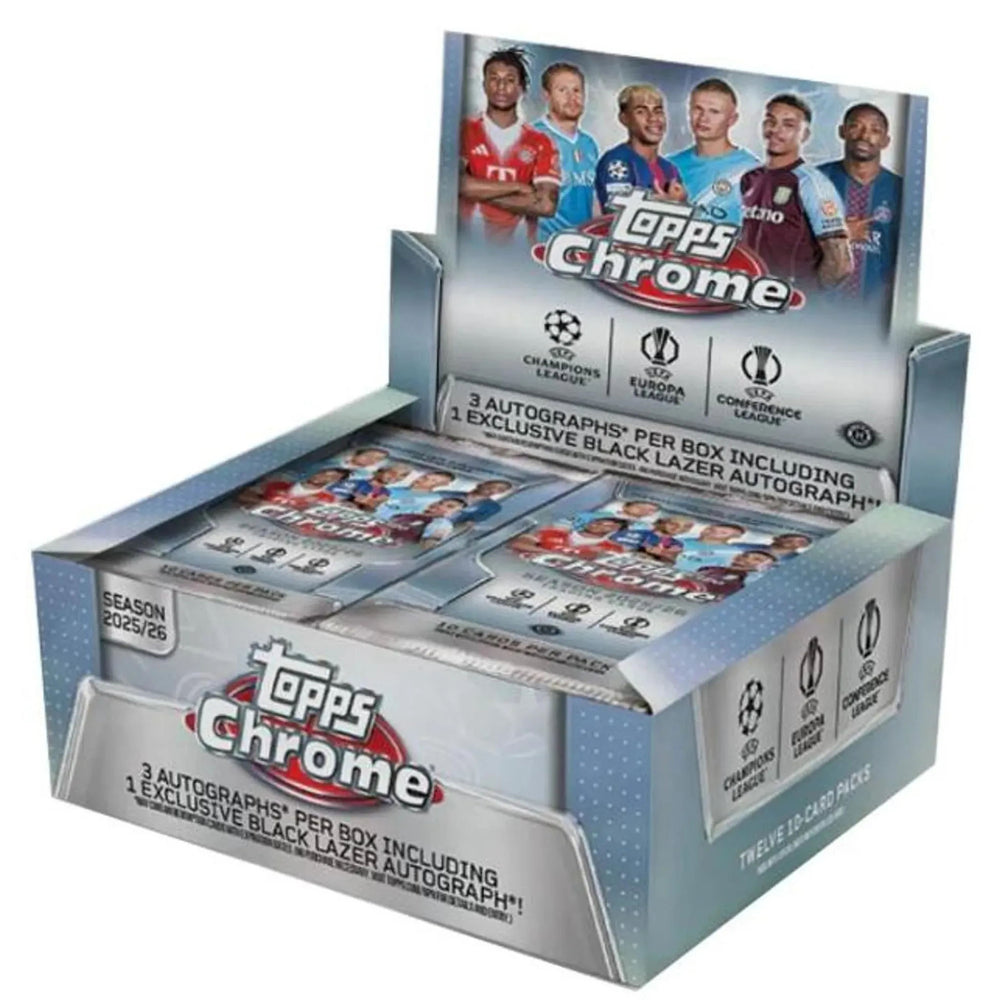 Topps Chrome UEFA Competitions 2025/26 Hobby Jumbo Box