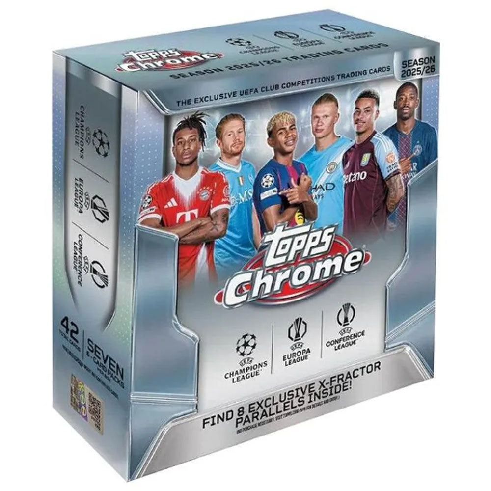 Topps Chrome Uefa Club Competitions 2025/26 Mega Box