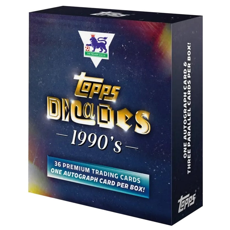 Topps Premier League Decades 1990's Hobby Box