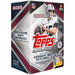 2026 Topps NFL Flagship Football Value Box by Topps, featuring a football player in uniform holding a ball. The box showcases autographs, relic cards, and exclusive inserts, and includes official NFL and NFLPA logos.
