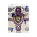 A sealed Topps UFC Royalty 2025 Hobby Box, adorned in purple, gold, and white with the Topps logo and a crown emblem, contains 8 packs per box and 10 cards per pack.