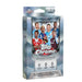 The Topps Chrome UEFA Club Competitions 2025/26 Hanger Box by Topps showcases six soccer players and features the Champions League, Europa League, and Conference League logos. Each box contains 15 cards per pack, including 2 exclusive Pulsar Parallels.