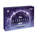 The Topps Midnight UFC 2026 Hobby Box showcases a striking purple cosmic background, with text emphasizing “3 premium autograph+ cards per box!” and “Hobby only.”.