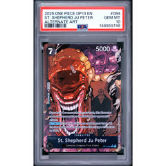 One Piece TCG: St. Shepherd Ju Peter #084 PSA 10