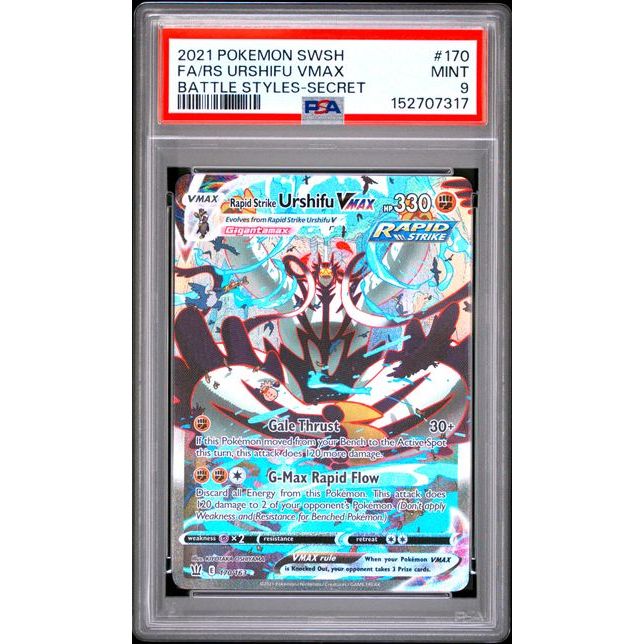 Pokémon TCG: Rs Urshifu Vmax #170 PSA 9-152707317