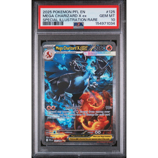 Pokémon TCG: Mega Charizard X Ex #125 PSA 10 - Phantasmal Flames-154971034