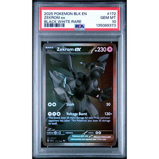 Pokémon TCG: Zekrom Ex #172 PSA 10-135089373