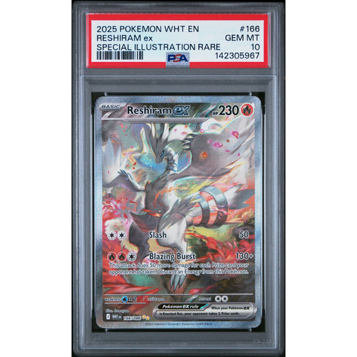 Pokémon TCG: Reshiram Ex #166 PSA 10 - White Flare-142305967
