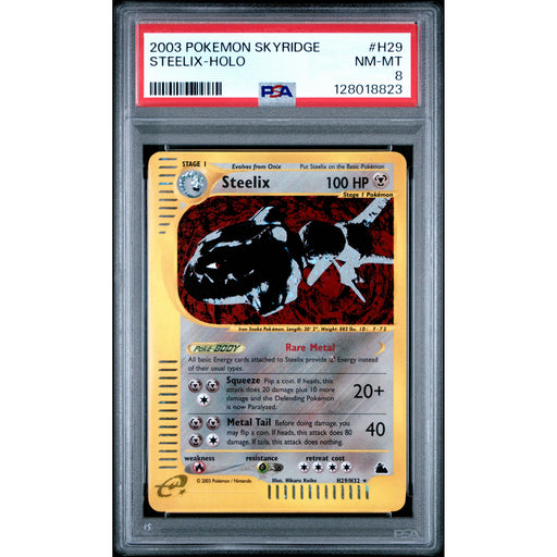Pokémon TCG: Steelix H29 PSA 8 Holo - Skyridge
