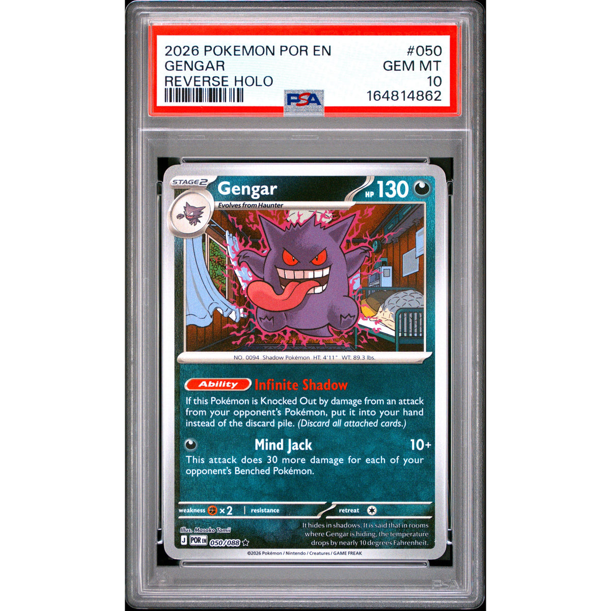 Pokémon TCG: Gengar #050 PSA 10-164814862