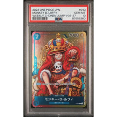 One Piece TCG: Monkey D. Luffy #043 PSA 10