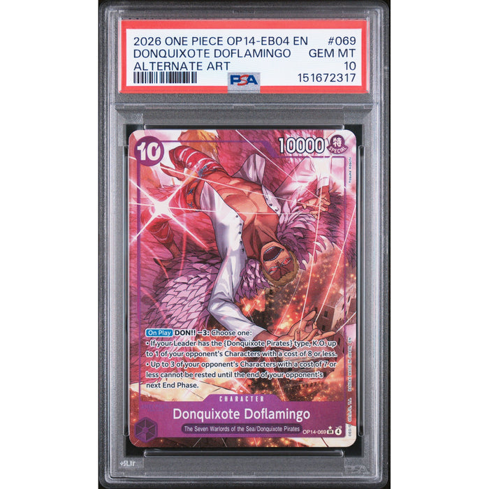 One Piece TCG: Donquixote Doflamingo #069 PSA 10-151672317
