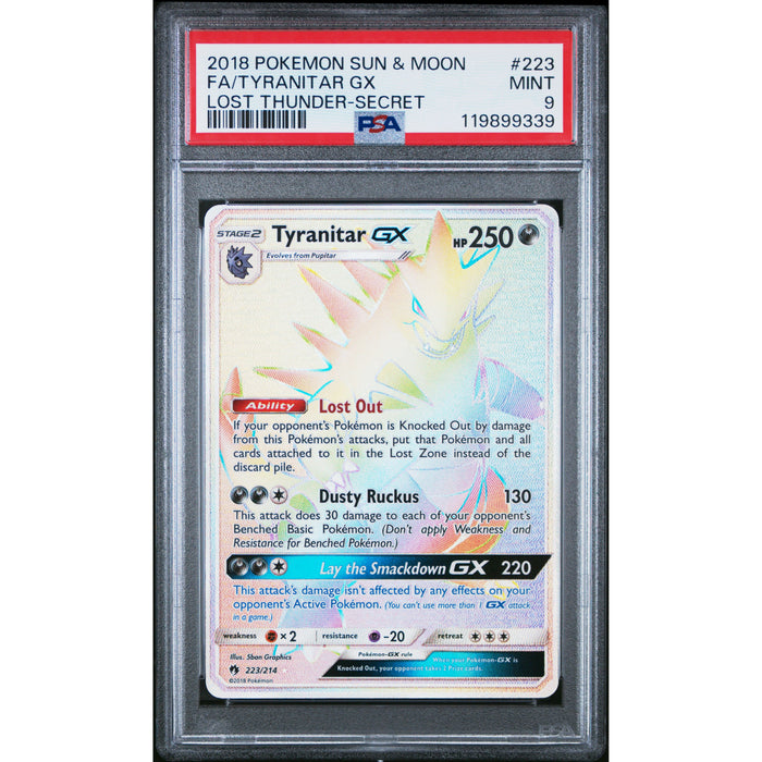 Pokémon TCG: Tyranitar Gx #223 PSA 9-119899339