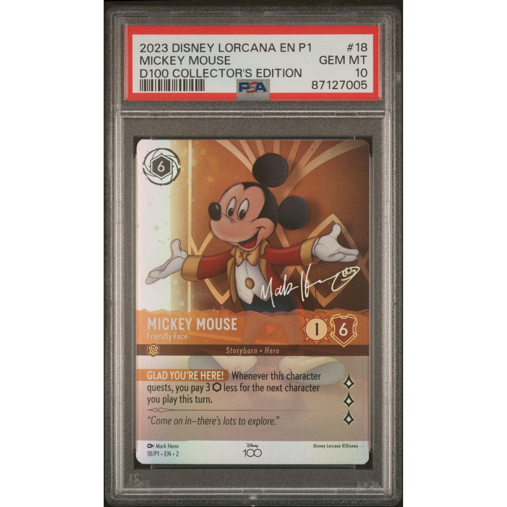 Lorcana: Mickey Mouse #18 PSA 10