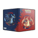 Keep your Pokémon cards organized with the Ultra Pro: Mega Charizard X/Y 4-Pocket Pro-Binder - Samlemappe, featuring Charizard and Mega Charizard X art with dynamic flame designs by Ultra Pro.