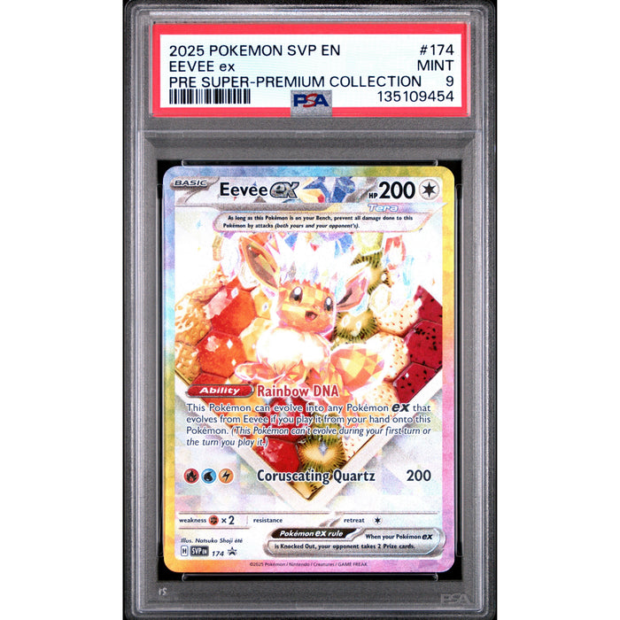 Pokémon TCG: Eevee Ex #174 PSA 9-135109454
