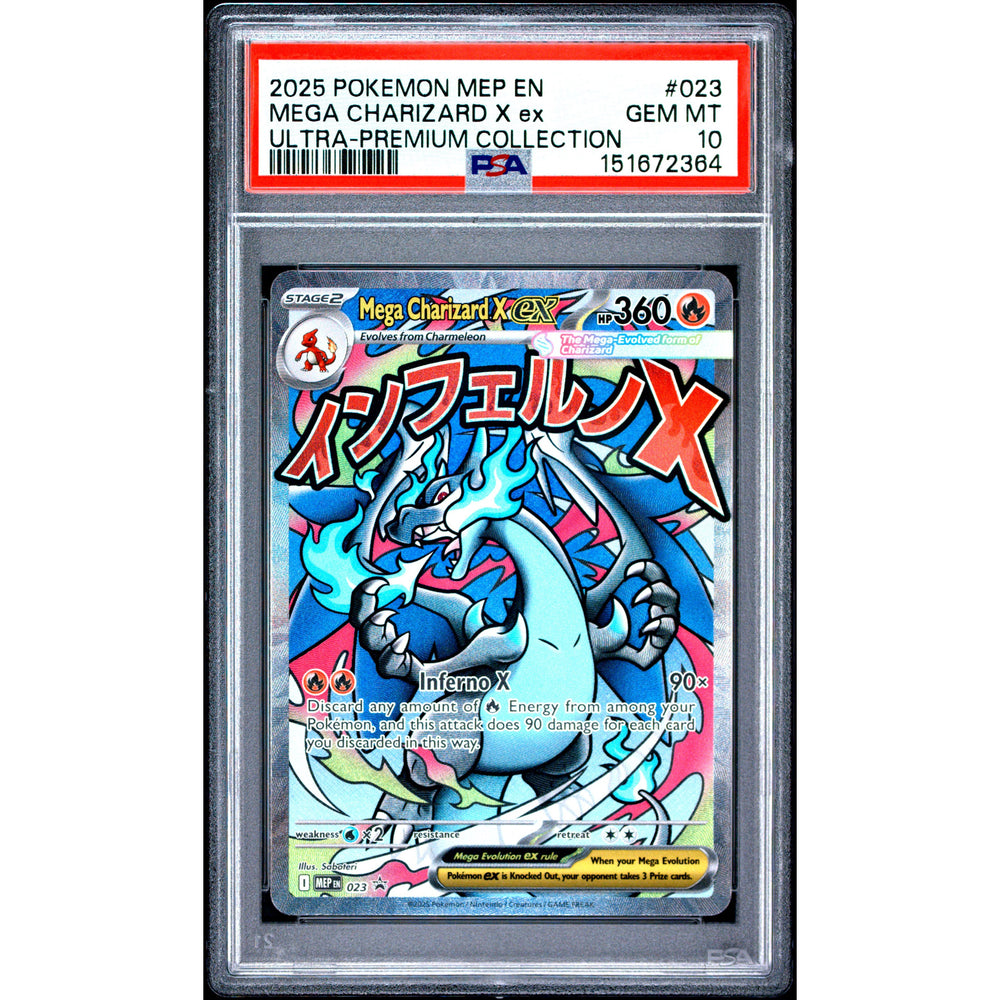 Pokémon TCG: Mega Charizard X Ex #023 PSA 10