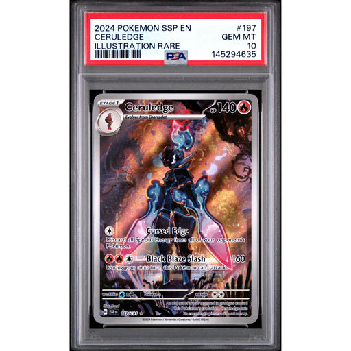 Pokémon TCG: Ceruledge #197 PSA 10 - Surging Sparks-145294635