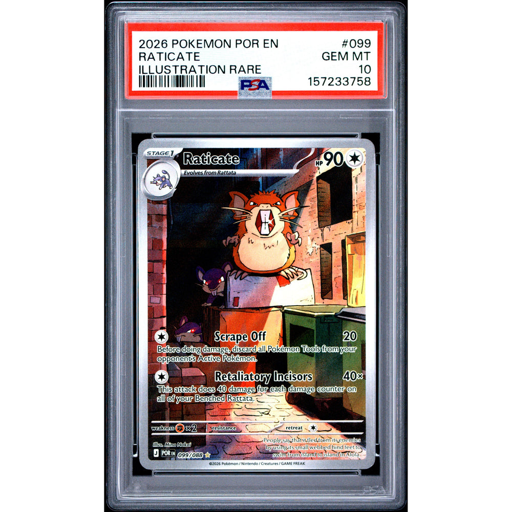Pokémon TCG: Raticate #099 PSA 10