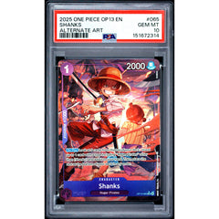 One Piece TCG: Shanks #065 PSA 10