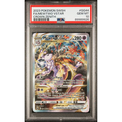 Pokémon TCG: Mewtwo Vstar GG44 PSA 10 - Crown Zenith