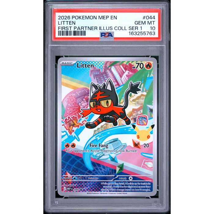 Pokémon TCG: Litten #044 PSA 10-163255763