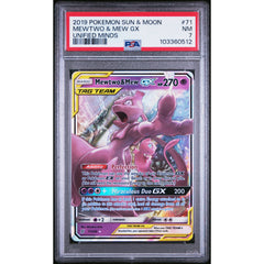 Pokémon TCG: Mewtwo & Mew Gx #71 PSA 7 - Unified Minds
