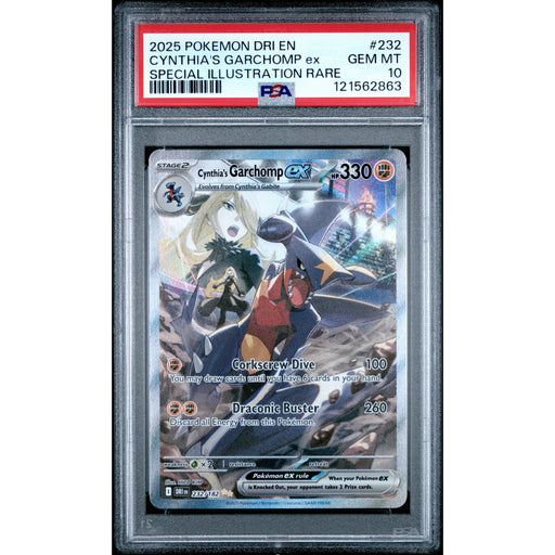 Pokémon TCG: Cynthia's Garchomp Ex 232 PSA 10 - Destined Rivals