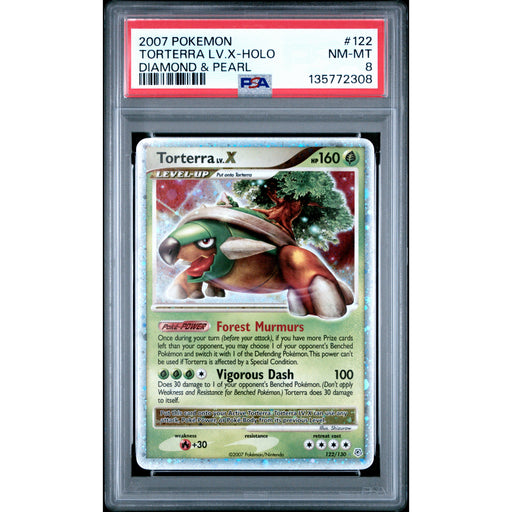 Pokémon TCG: Torterra Lv.X #122 PSA 8 Holo - Diamond & Pearl-135772308