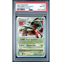Pokémon TCG: Torterra Lv.X #122 PSA 8 Holo - Diamond & Pearl